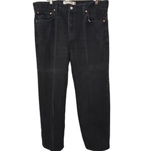 Levi's 505 Jeans Black Straight Leg Regular Fit Mens 40x30 Cotton Zip Fly Y2K